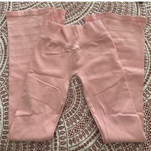 NVGTN Soft Pink Harmony Ribbed Flare Leggings Flares. Trade for xs